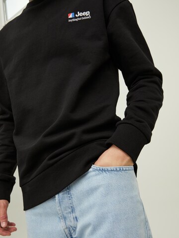 JACK & JONES Sweatshirt 'Jeep' in Zwart