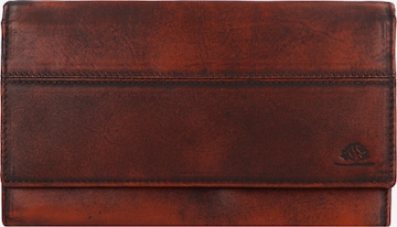 Porte-monnaies 'Destressed' GREENBURRY en marron : devant