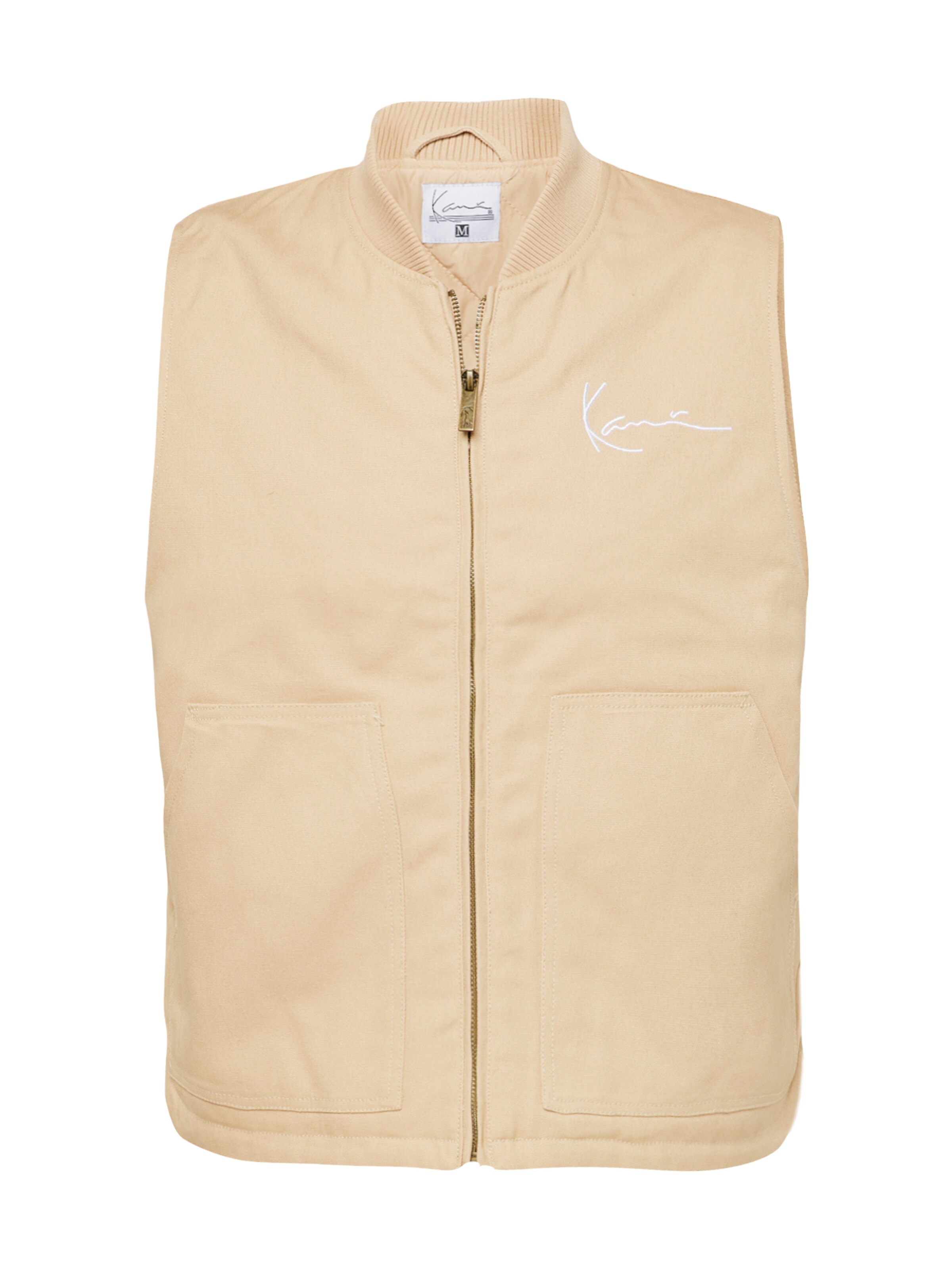 Karl Kani Weste in Beige: Vorderseite