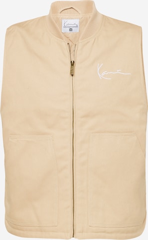 Gilet Karl Kani en beige : devant