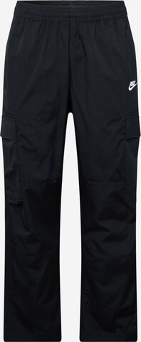 regular Pantaloni cargo di Nike Sportswear in nero: frontale