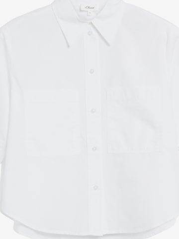 s.Oliver Bluse in Weiß: Vorderseite