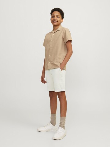 Regular Pantalon de sport Jack & Jones Junior en blanc