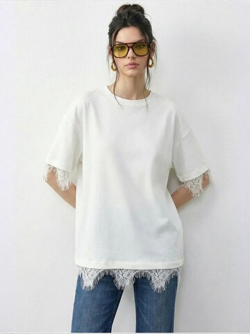 T-shirt 'T-Shirts' Bianco Lucci en marron