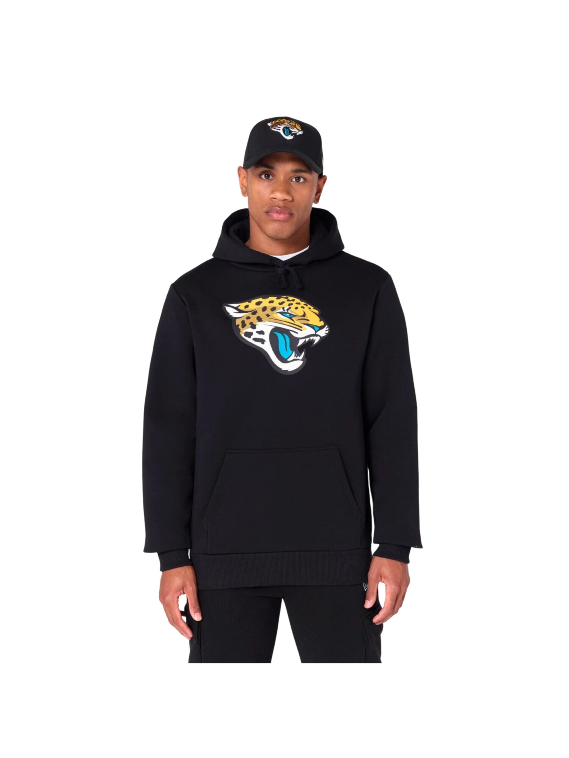 NEW ERA Sweatshirt 'NFL Jacksonville Jaguars Logo' in Black: front