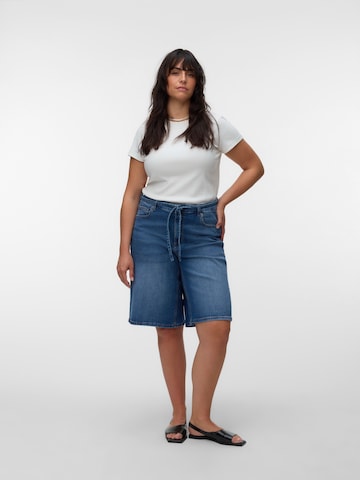 Vero Moda Curve Wide Leg Shorts 'VMCMARI WILLA' in Blau