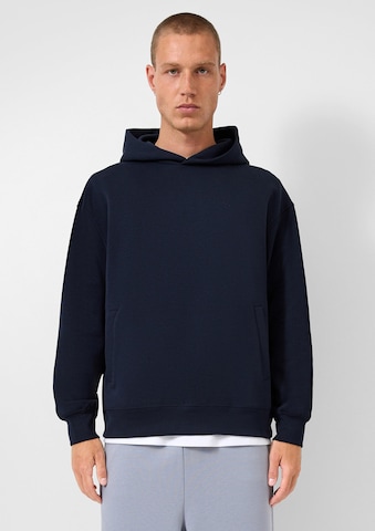 QS Sweatshirt in Blauw: voorkant