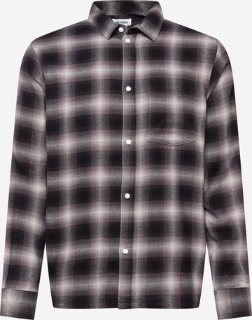 WEEKDAY Regular fit Button Up Shirt in Black: front