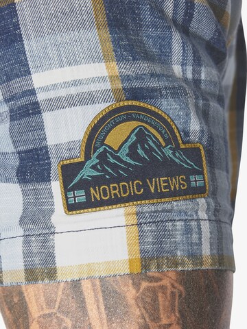 Jan Vanderstorm Comfort fit Button Up Shirt 'Ingolof' in Blue