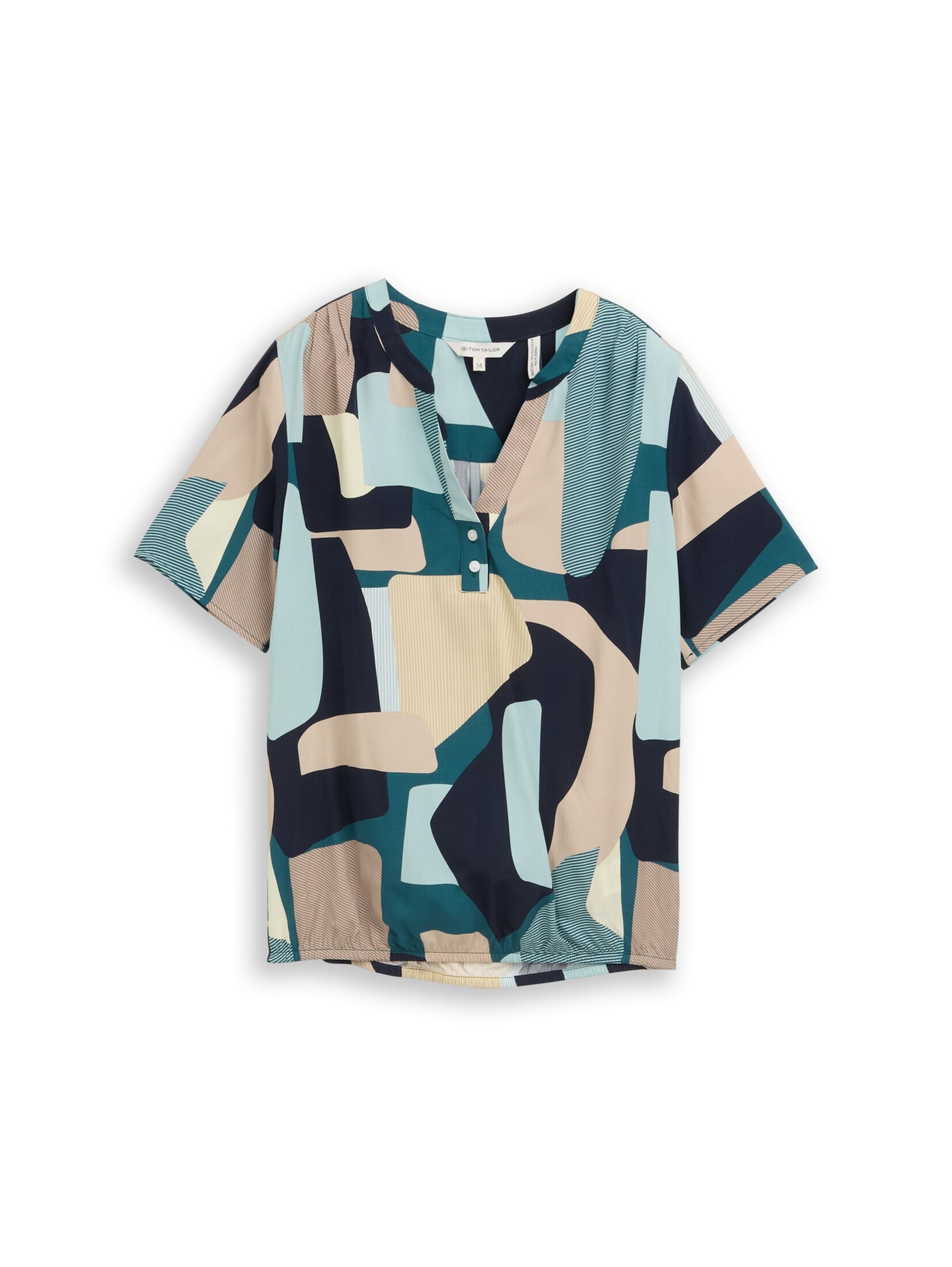 TOM TAILOR Blouse in Groen: voorkant