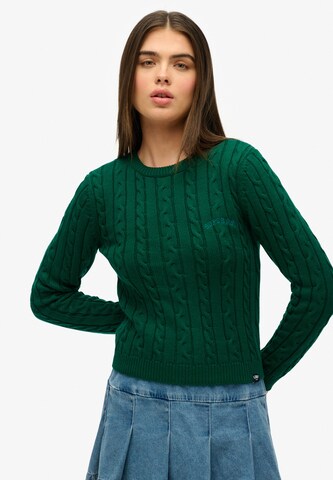 Pull-over 'Essentials' Superdry en vert : devant