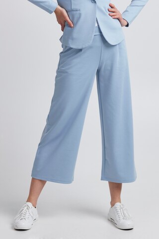 Wide Leg Pantalon à pince 'KATE' ICHI en bleu : devant