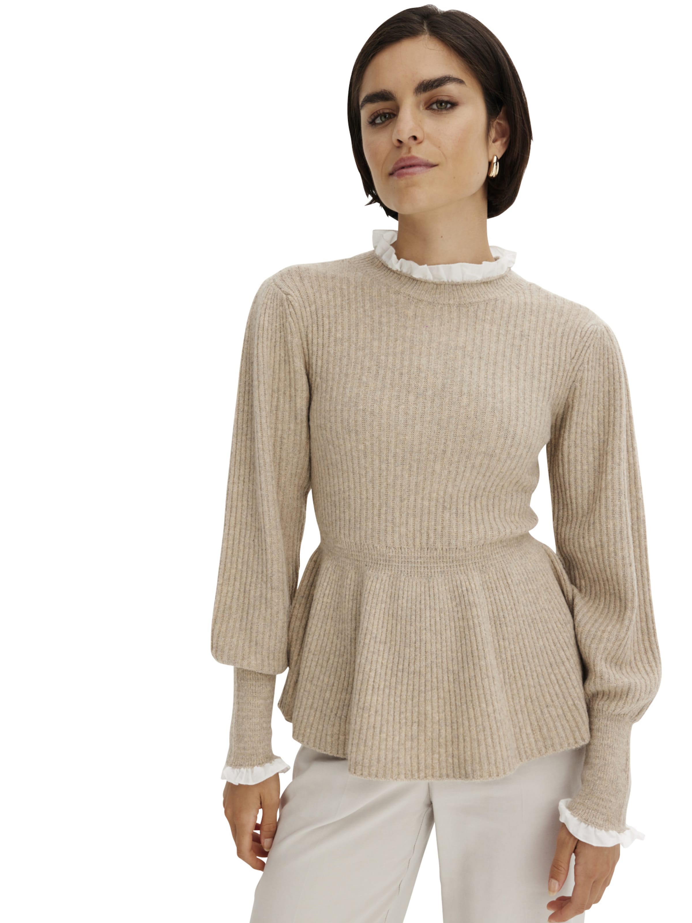 bonprix Tröja i beige: framsida