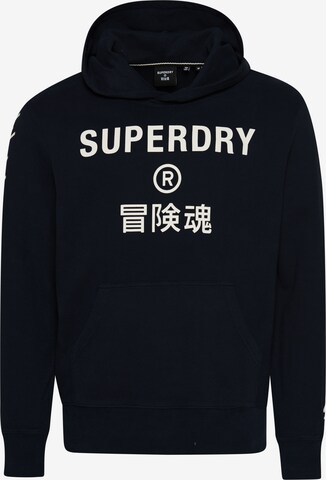 Superdry Bluzka sportowa w kolorze niebieski: przód