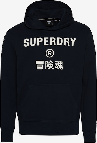 Superdry Athletic Sweatshirt in Blue: front