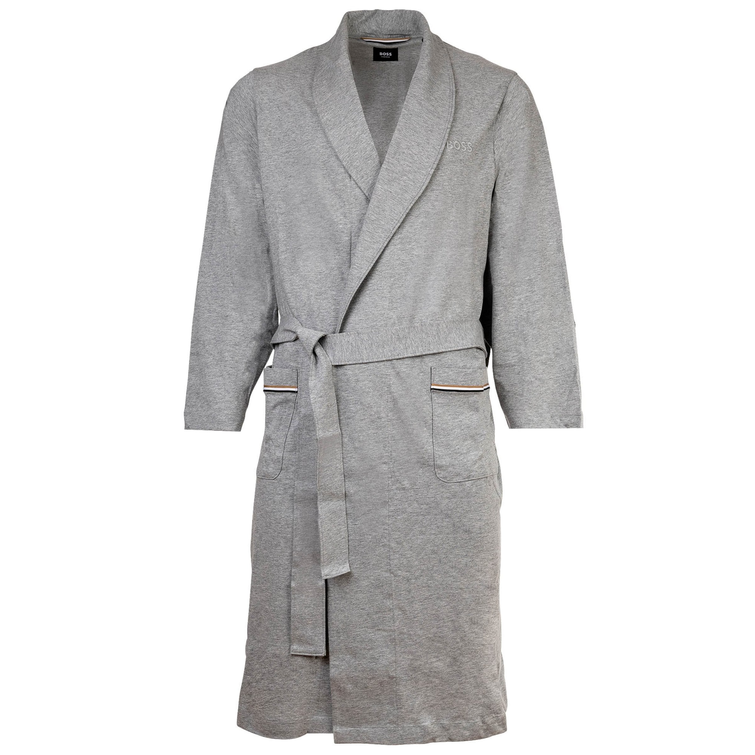 BOSS Dlouhý župan – šedá: přední strana