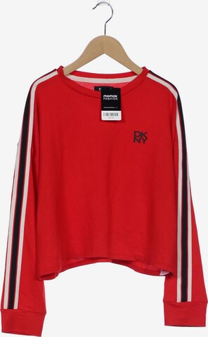 DKNY Sweatshirt & Zip-Up Hoodie in S in Red: front
