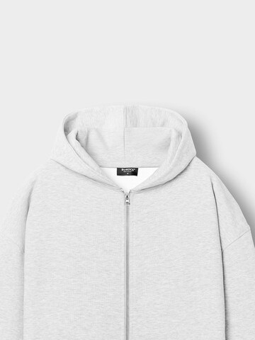 Burocs Zip-Up Hoodie 'Oversized' in Grey