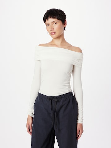WEEKDAY Μπλουζάκι 'Daria' σε λευκό: μπροστά