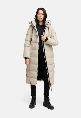 MARIKOO Winter coat 'Nadeshikoo XVI' in Beige
