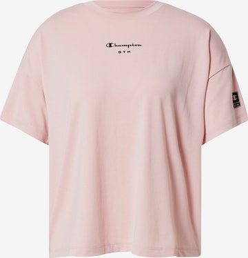 Champion Authentic Athletic Apparel - Camisa funcionais em rosa: frente