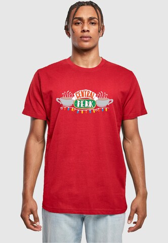 T-Shirt 'Friends - Central Perk Christmas Lights' ABSOLUTE CULT en rouge : devant