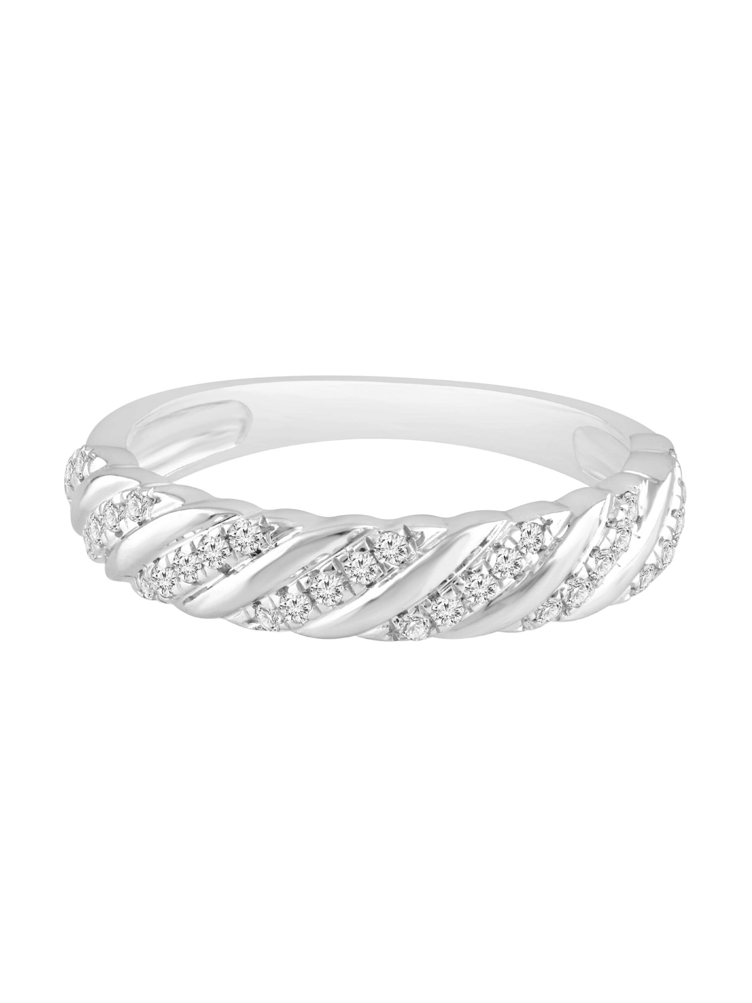 Diamant Exquis Ring in Silver: front