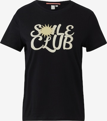 QS Shirt in Schwarz: Vorderseite