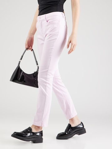 Coupe slim Pantalon comma casual identity en violet : devant