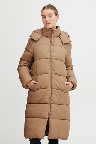 Manteau d’hiver Oxmo en marron : devant