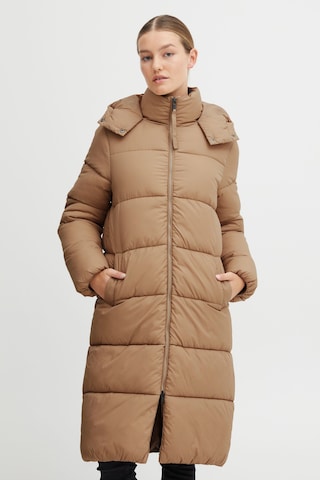 Oxmo Winter Coat in Brown: front