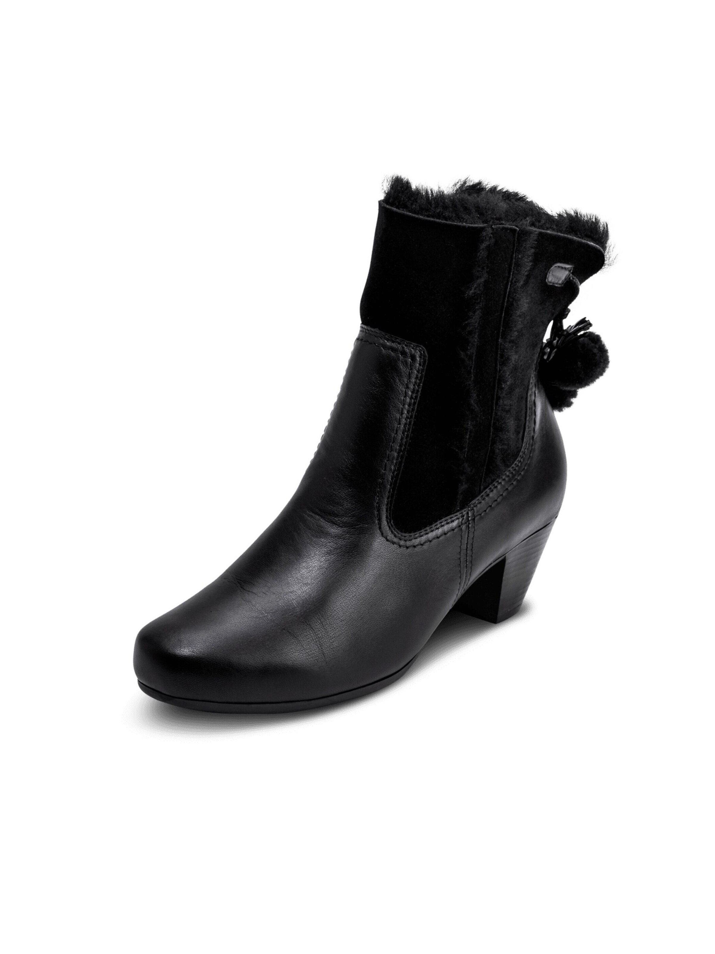 VITAFORM Stiefelette in Schwarz: Vorderseite
