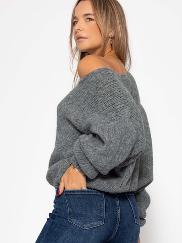 SASSYCLASSY Oversizepullover in Grau
