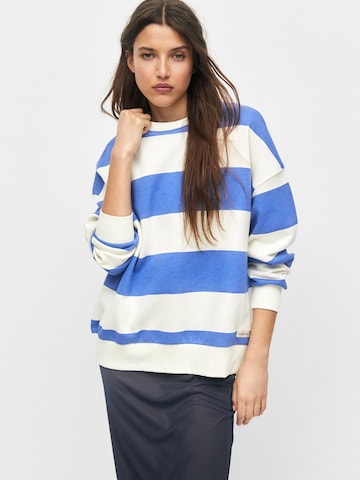 Pull&Bear Sweatshirt in Blau: predná strana