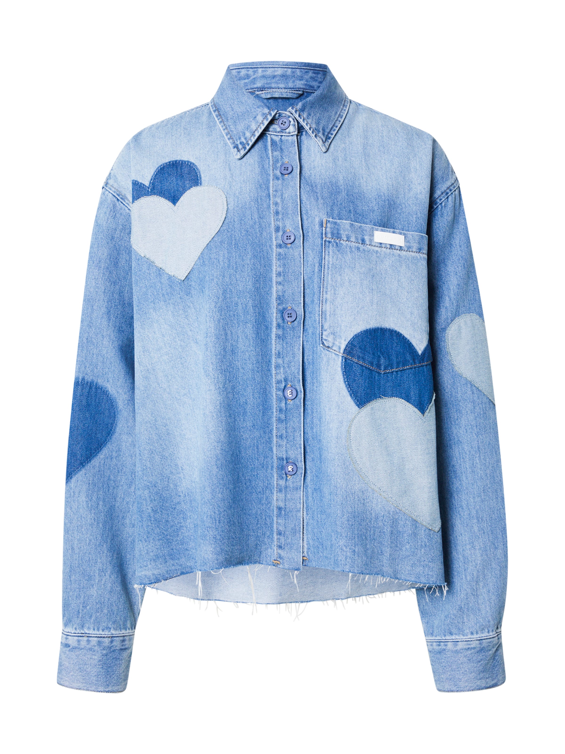 Elias Rumelis Преходно яке 'Beba' в синьо: отпред