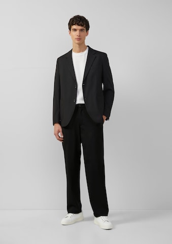 s.Oliver BLACK LABEL Wide Leg Hose in Schwarz