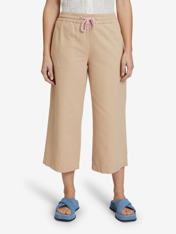 Cartoon Regular Pants in Beige: front