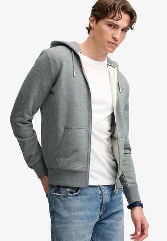 Superdry & Co Ζακέτα φούτερ 'ESSENTIAL' σε γκρι