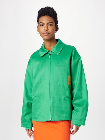 Afends Between-season jacket in Green: front