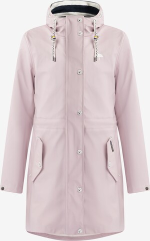 Manteau fonctionnel Schmuddelwedda en rose : devant