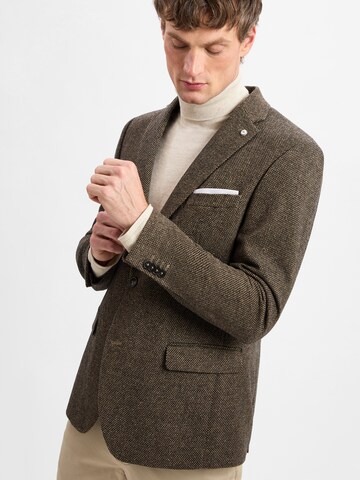 Andrew James Regular fit Blazer in Brown