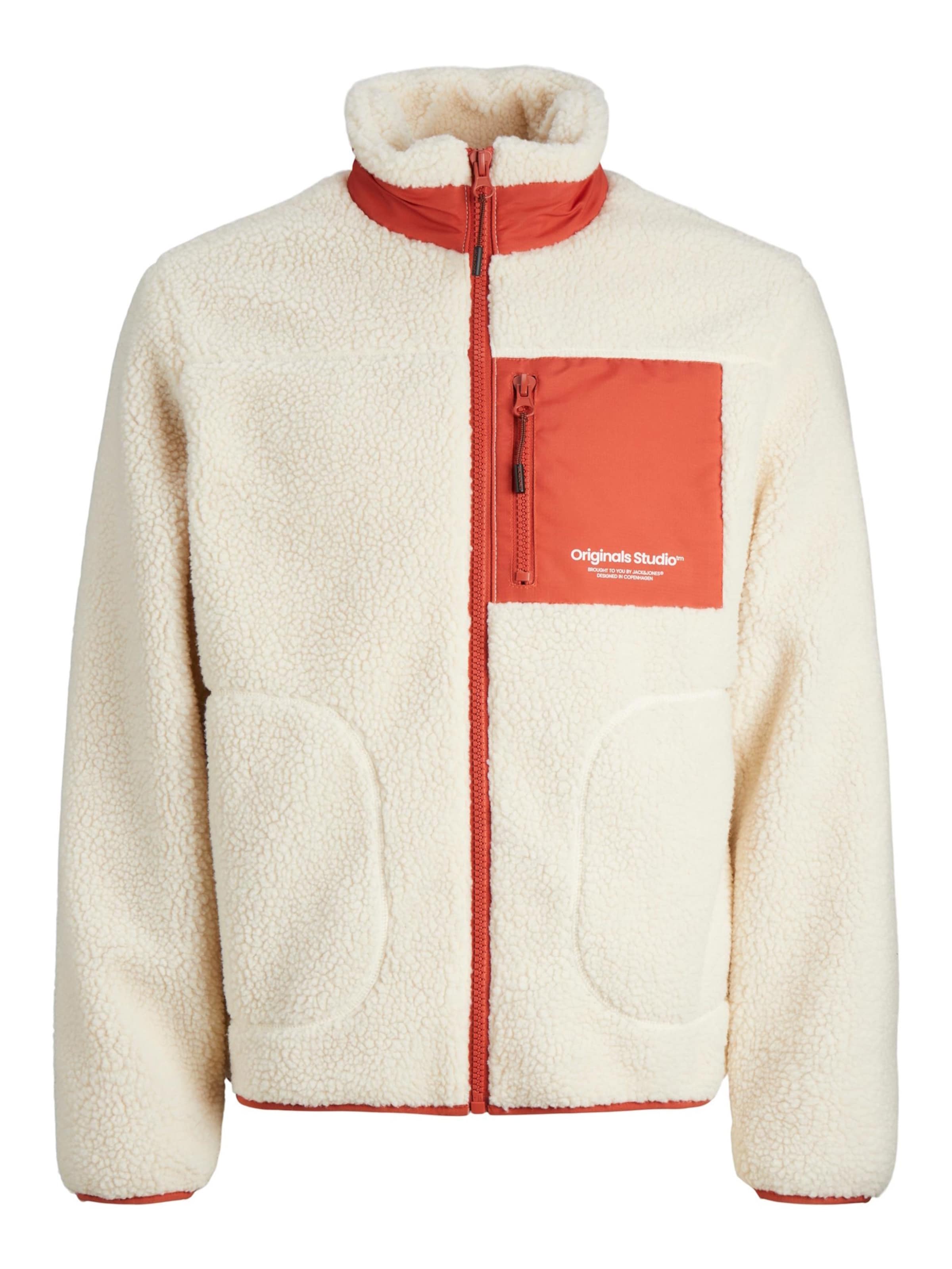 Veste en polaire 'JORVesterbro' JACK & JONES en blanc : devant