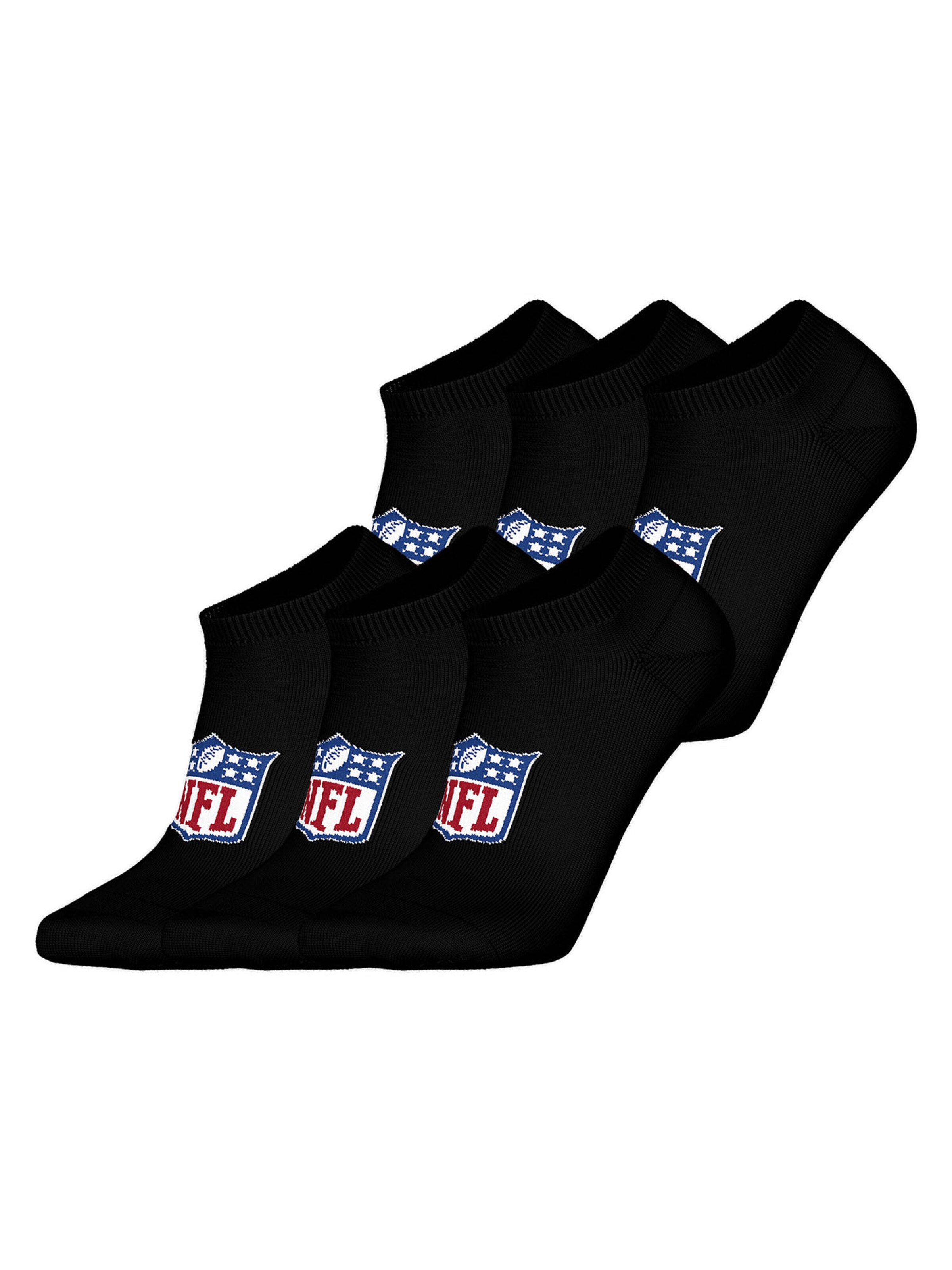 Chaussettes ' NFL Shield Sneaker ' Huddle en noir : devant