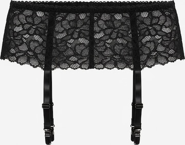 Porte-jarretelles 'Flowers' Biggi Big en noir : devant