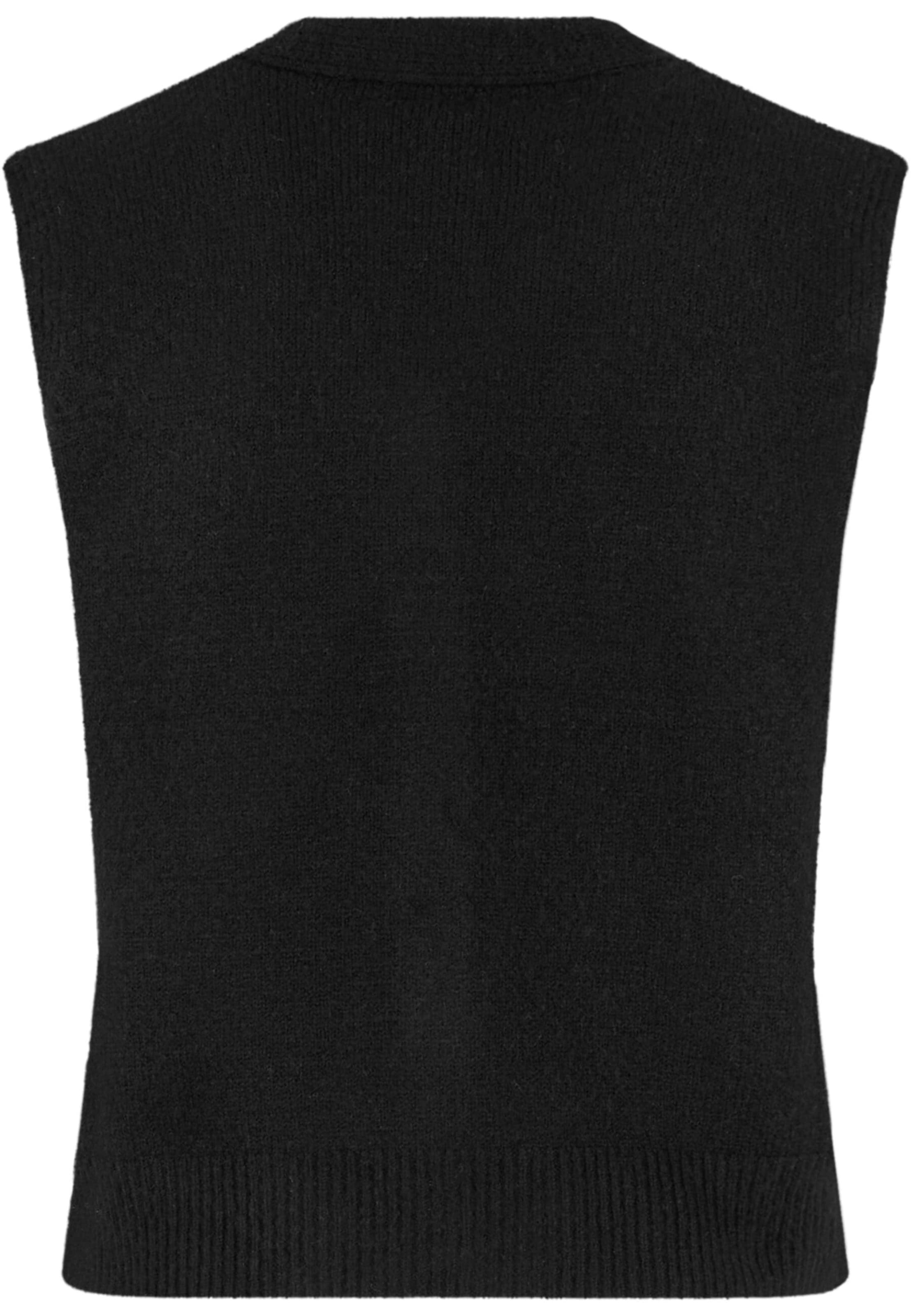 Urban Classics Strickweste in Schwarz