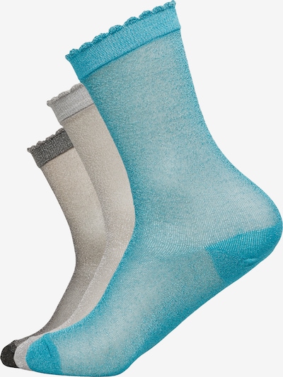 COMMA Socken in 36-41 in beige / blau / dunkelbraun, Produktansicht