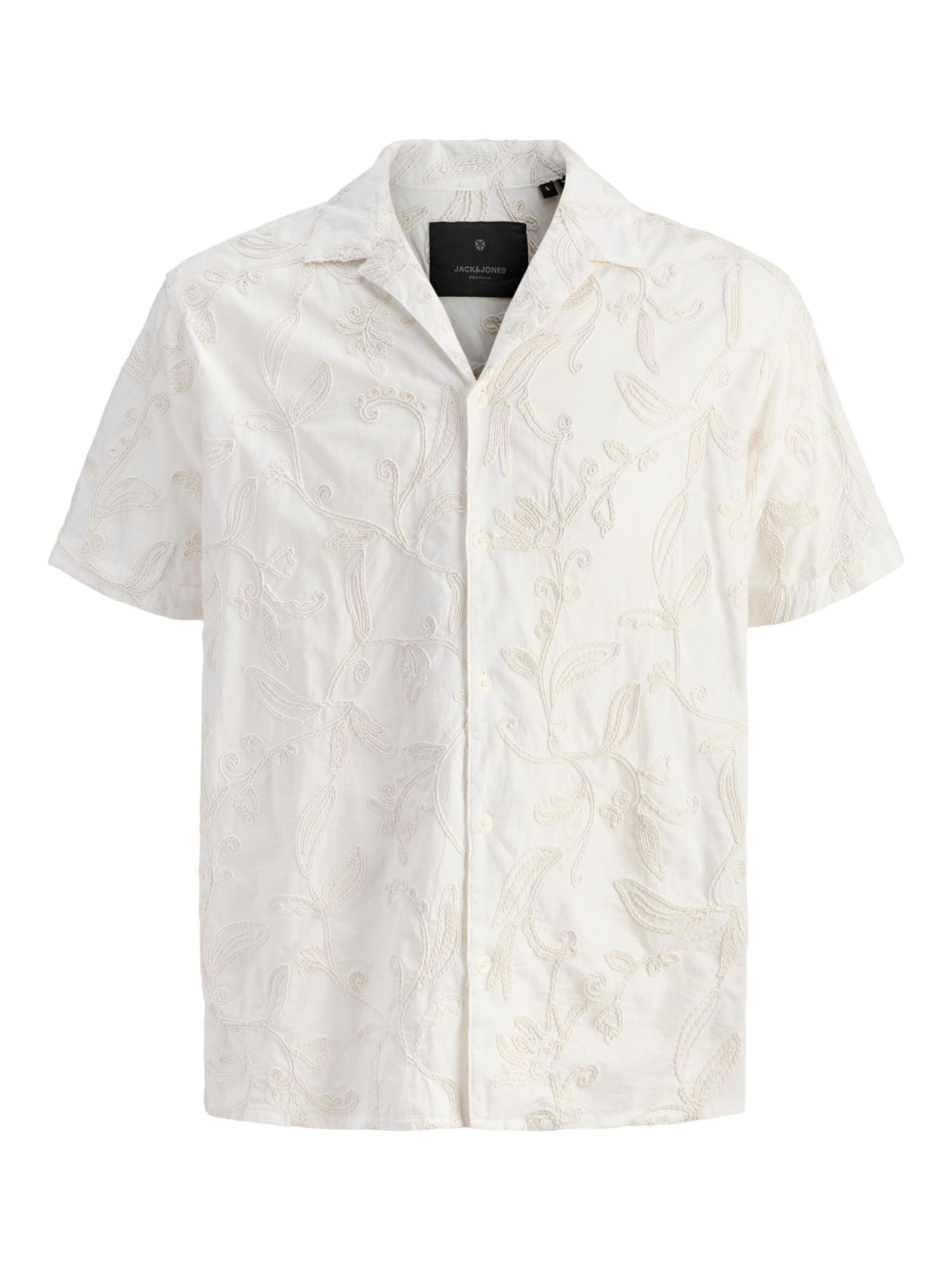 JACK & JONES Hemd 'JPRBLALUCA' in beige / weiß, Produktansicht