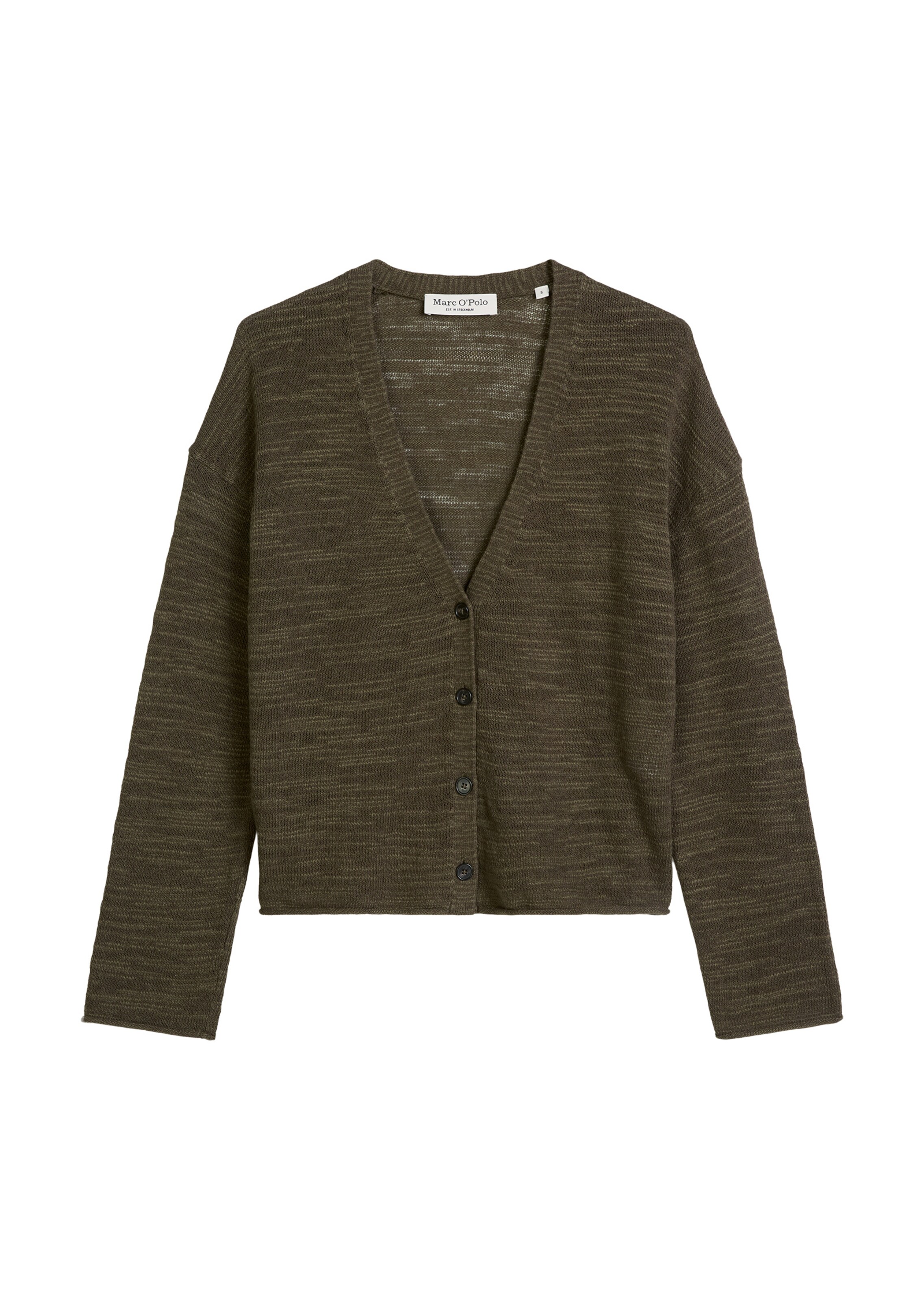 Marc O'Polo Gebreid vest in Bruin: voorkant