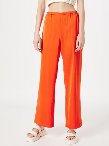 WEEKDAY Wide leg Broek 'Harper' in Oranje: voorkant