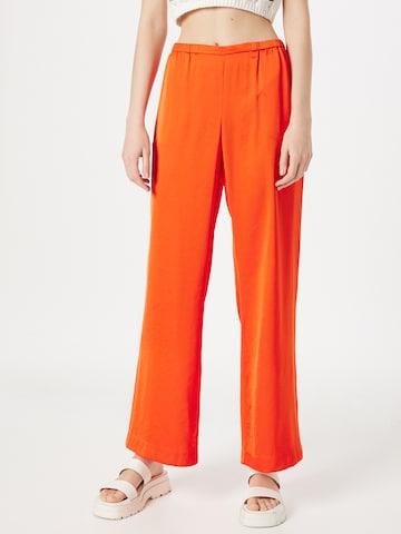 WEEKDAY Wide leg Pants 'Harper' in Orange: front